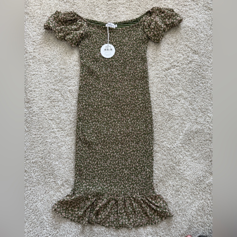 Petal & Pup Claire Shirred Bodycon Dress